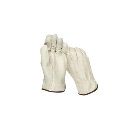 Grain cowhide straight thumb unlined drivers gloves for construction and industrial work