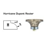 Hurricane DuPont Router Bit for stone edge profiling on granite and quartz.