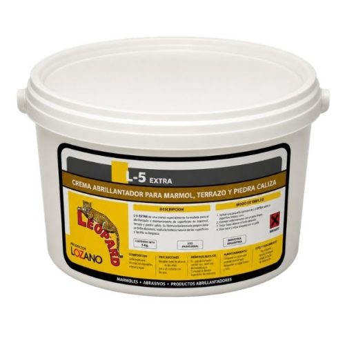 L-5 EXTRA Yellow Polishing Powder for marble, terrazzo, and limestone