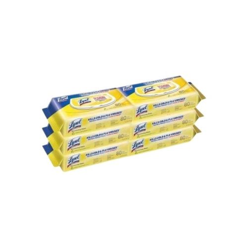 Lysol Flatpack disinfecting wipes with lemon and lime blossom scent