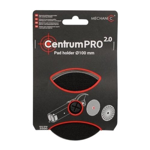 Mechanic Centrum Pro 2.0 pad holder with centering pin for polishing pads