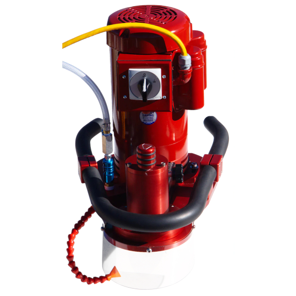 Omega Diamond Red Ripper Sr 2HP stone router wired for 110v power.