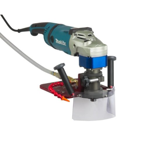 Omega Diamond Red Ripper Ultralight Super Stone Router with Makita GA7080 motor for edge profiling.