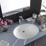 Pelican PL-3608-White ADA porcelain undermount bathroom sink