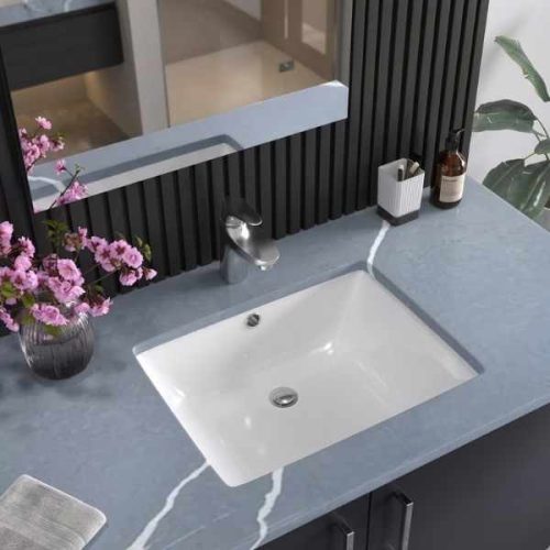 Pelican PL-3639-White ADA porcelain undermount bathroom sink