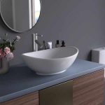 Pelican PL-3002-White Shell Series porcelain vessel sink