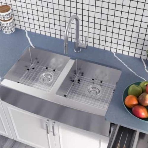 Pelican PL-HA130-R0-16g stainless steel farmhouse kitchen sink