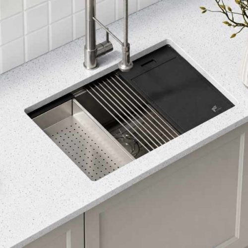 Pelican PL-WS2819-R0-16g stainless steel workstation sink