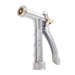Pistol grip water nozzle with flow control dial