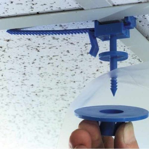 Poly Hangers for supporting poly containment barriers