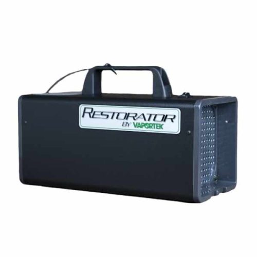 Restorator odor treatment machine for vehicles and enclosed areas