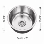 Small single bowl undermount kitchen sink in 18 gauge stainless steel