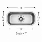 Small single bowl undermount kitchen sink in 18 gauge stainless steel