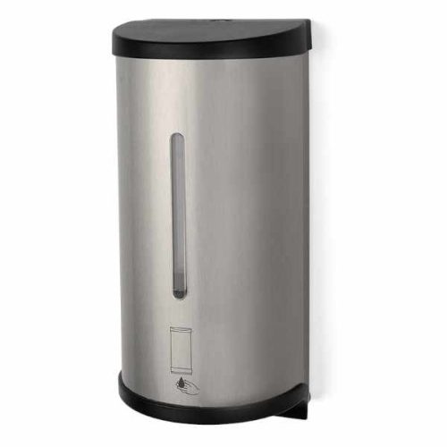 Stainless steel touchless soap and sanitizer dispenser