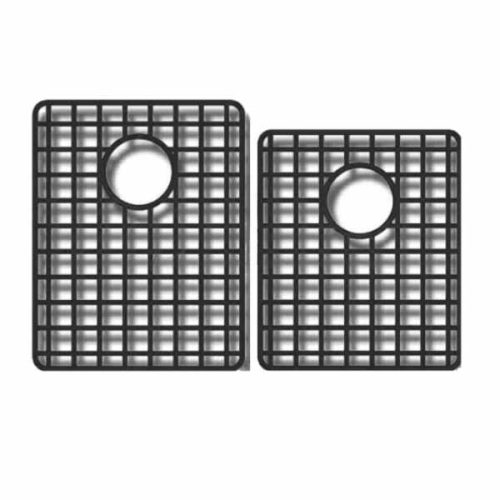 SIS-G-GR201 stainless steel sink grid for DuraGranit and Zero Edge double bowl sinks