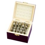 Stone Diamond Burr Set for drilling holes in hard materials.