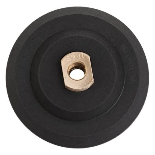 Stone flexible rubber back-up pad for polishing straight edges and curved contours