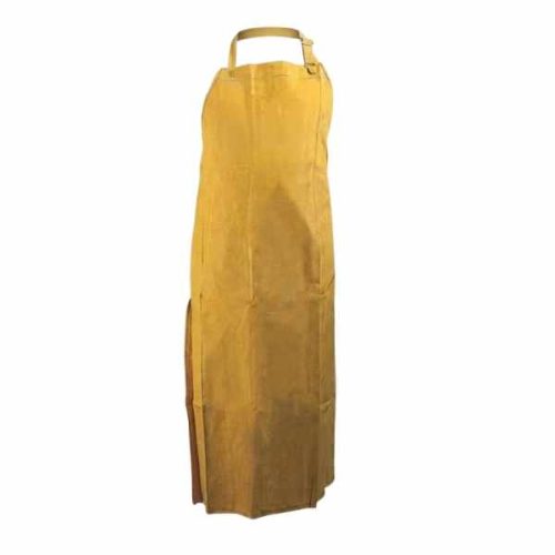 Stone yellow economic apron with waterproof reinforced fabric