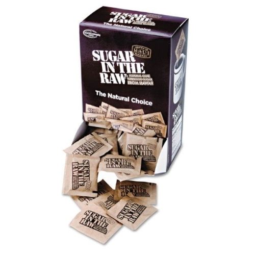 Sugar In The Raw 200 pack box with cane sugar packets