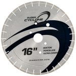 Super Cyclone Porcelain Blade with thin segment for cutting Dekton and porcelain.