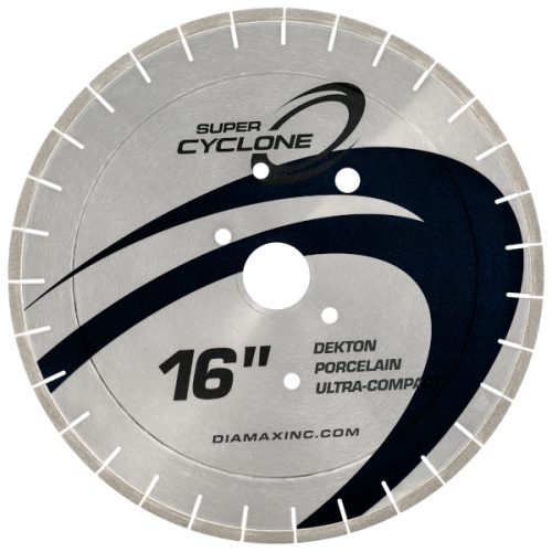 Super Cyclone Porcelain Blade with thin segment for cutting Dekton and porcelain.
