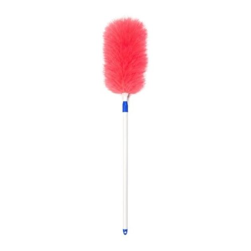 Telescopic Lambswool Duster with plastic handle for broad surface dusting