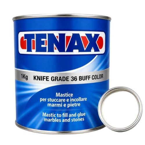 Tenax White Knife 1 Qt polyester mastic adhesive for stone repair