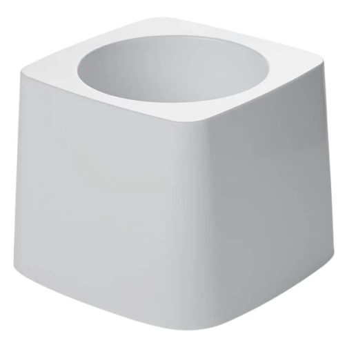 White plastic Toilet Bowl Brush Holder for restroom storage