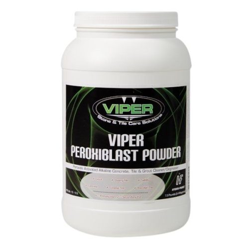 Viper Peroxiblast powder cleaner and degreaser for concrete, tile, and grout