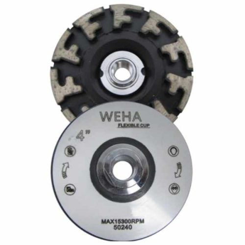Weha Aggressor Cupwheel Coarse for stock removal and stone edge shaping