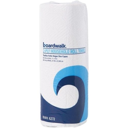 White 2-Ply Kitchen Roll Towels for spills and surface wiping
