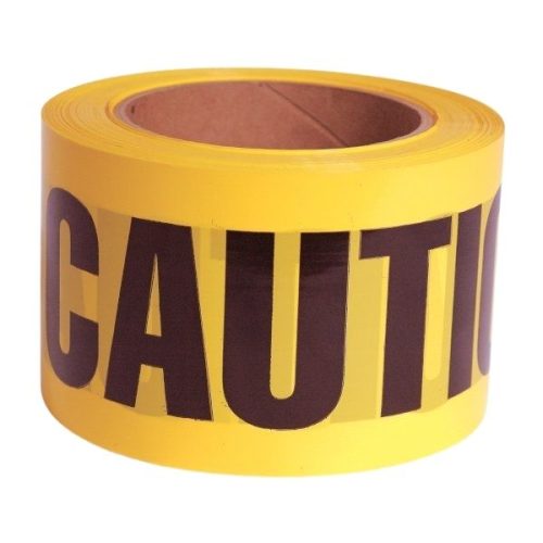 X-Guard yellow caution barricade tape