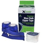 Blue cloth zipper tape for poly sheeting doorways