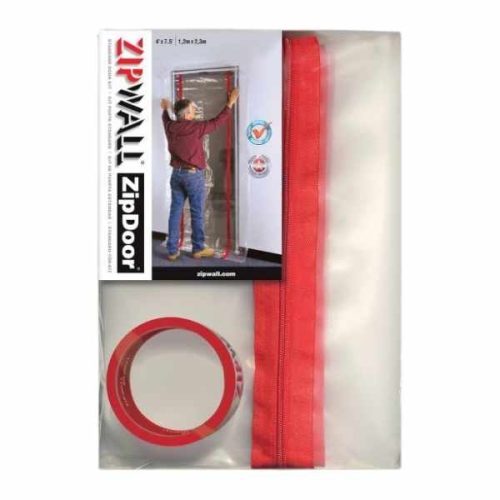 ZipWall ZipDoor Kit for sealing doorways during remodeling and restoration