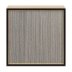 Front view 2000 CFM High Capacity HEPA Filter wood frame and pleated filter media