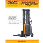 EKKO EA15E semi-electric fork-over stacker for warehouse material handling - Imagen Gallery