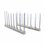 Aardwolf ASR01 galvanized slab rack rails for stone storage