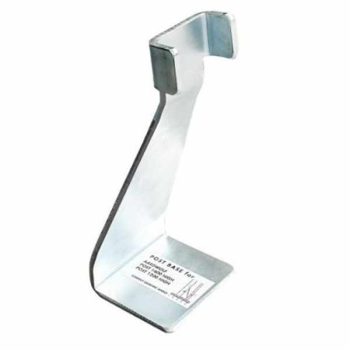 Aardwolf SPB1214 steel post base for setting a 4 degree slab lean