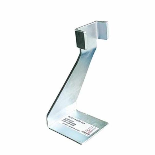 Aardwolf SPB1618 steel post base for setting a 4 degree slab lean