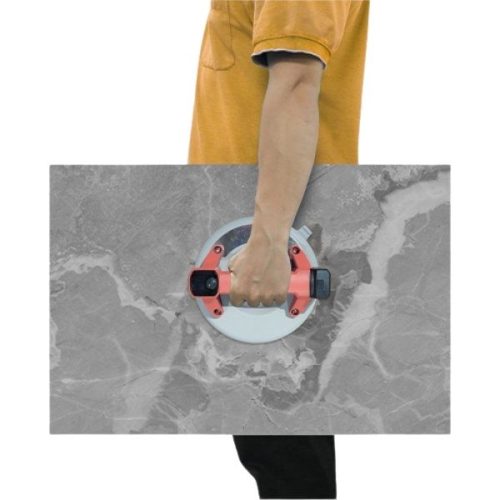 Worker carrying stone slab with ABACO Battery Multi Material Vacuum Suction Cup Pro 200