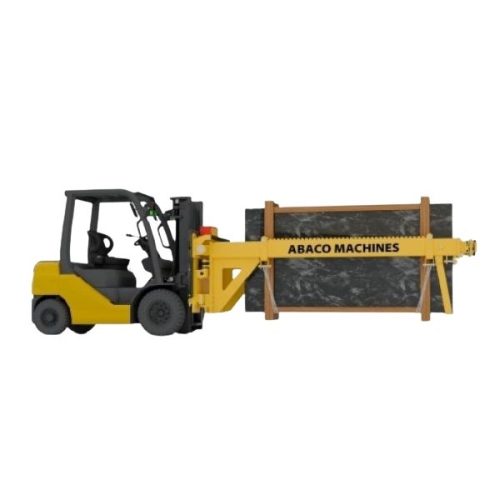 Side view ABACO Container Bundle Slab Loader M2 in extended and retracted configurations