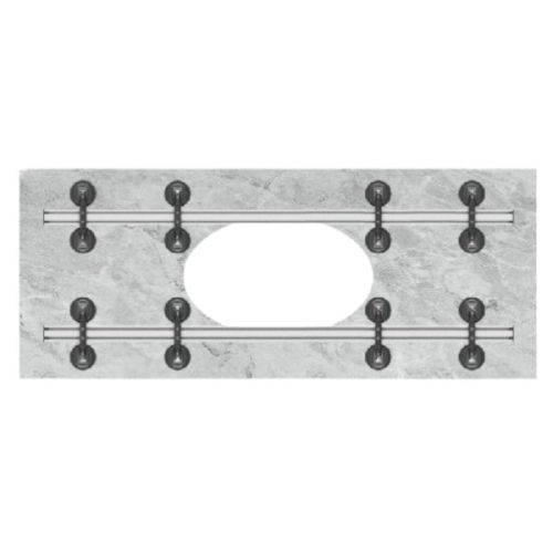 ABACO Countertop Slab Saver 83 positioned around a countertop sink cutout