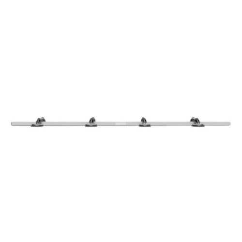 Side view of ABACO Countertop Slab Saver 83 rail with four suction cup assemblies