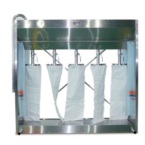 Front view Abaco Dehydrator 089 with five filtration bags