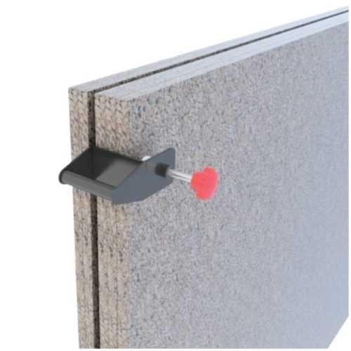 Abaco Easy Split Slab Wedge 85 positioned between closely spaced stone slabs