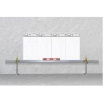 Abaco Ez-Pro Level Extender 7811 supporting wall tiles during installation