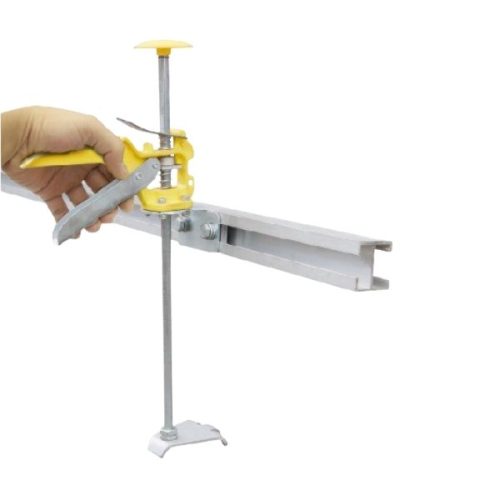 Close-up Abaco Ez-Pro Level Extender 7811 vertical adjustment lever and support foot