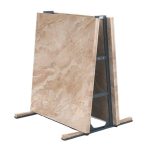 Abaco QLI Folding Truck A-Frame Seni 074 arranged for upright stone slab storage