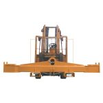 ABACO Spreader Bar M8 mounted on a forklift for slab handling