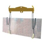 ABACO Spreader Bar M9 connected to lifting equipment for slab handling